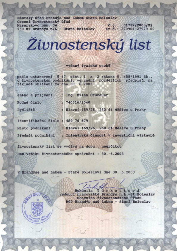 Živnostenský list